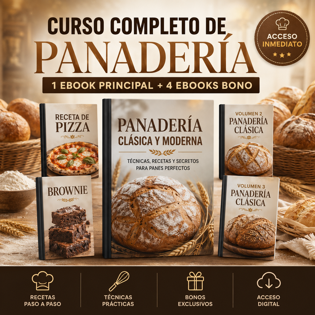 ACCESO AL CURSO DE PANADERIA + 4 BONOS